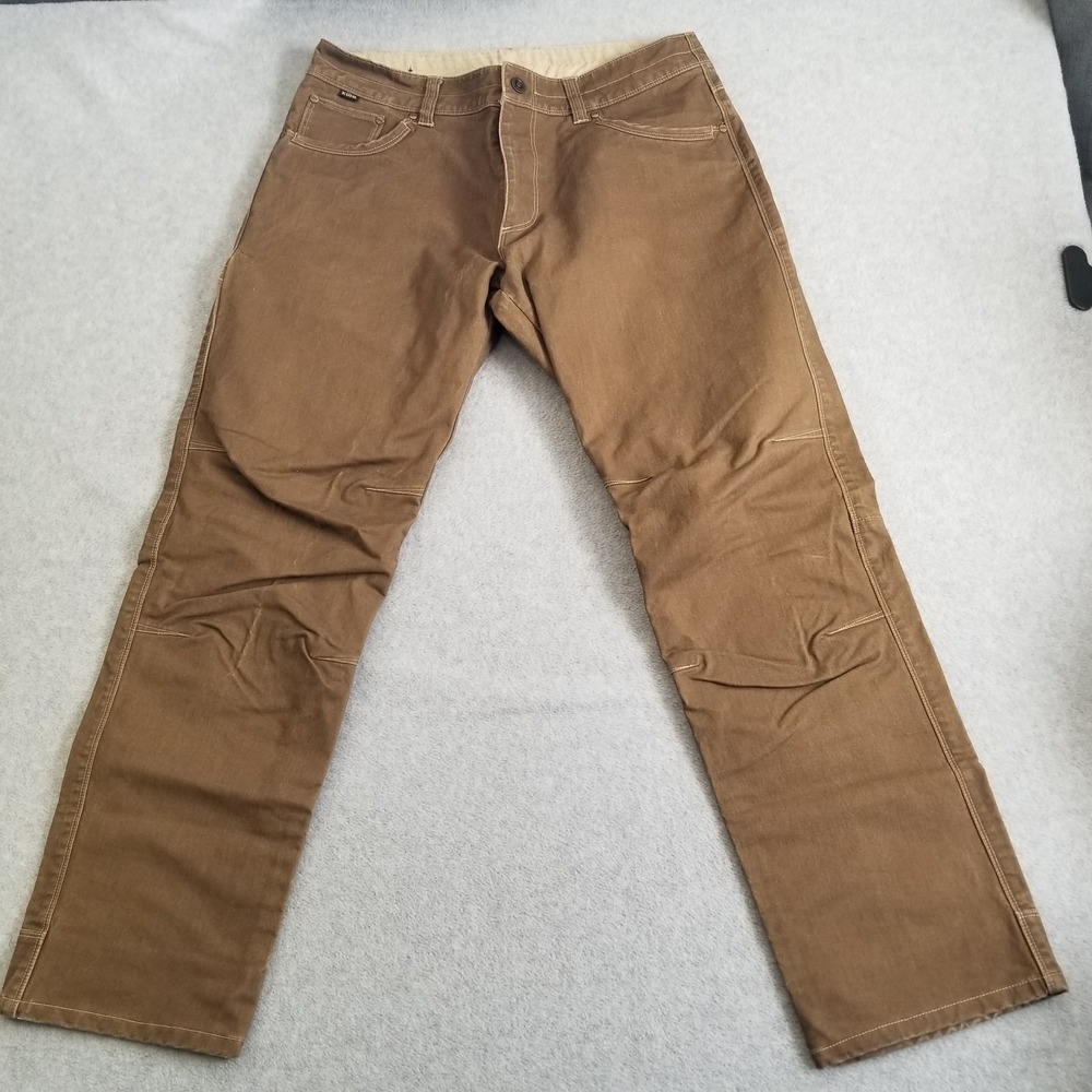 Kuhl Rydr Pants Mens 34x32 Brown Durable Outdoor Hiking Workwear